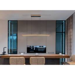 Netlighting Doro Bar Pendant Ceiling Light Graphite LED 3000K in Light Tan - thumbnail 6