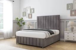 "Sloomy California Naples Divan Set 2 Drawers-26"" Headboard-Footboard in Bronze - Size: Small Double" - thumbnail 3