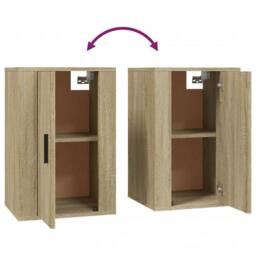 Berkfield Home Wall Mounted TV Cabinets 2 pcs Sonoma Oak 40x34.5x60 cm in Light Tan - thumbnail 9