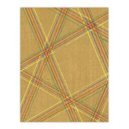 "Artery8 Abstract Geometric Plaid Pattern Japanese Wall Art Print Korin in Beige - Size: W12"" x H16""" - thumbnail 1