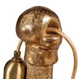 Wyld and Coco Gold Dog-Shaped Polyresin Table Lamp - thumbnail 6