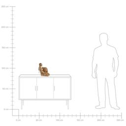 Wyld and Coco Gold Dog-Shaped Polyresin Table Lamp - thumbnail 9