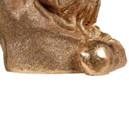 Wyld and Coco Gold Dog-Shaped Polyresin Table Lamp - thumbnail 7