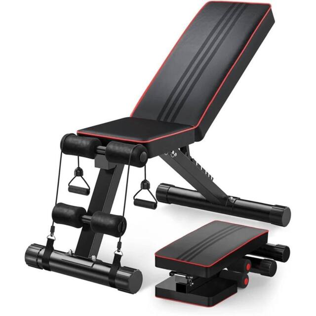 Nordara Foldable Adjustable Gym Weight Bench in Black - Size: 0-1 m - image 1
