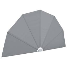 Berkfield Home Durable Collapsible Terrace Side Awning Grey 160 cm - thumbnail 5