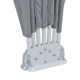Berkfield Home Durable Collapsible Terrace Side Awning Grey 160 cm - thumbnail 7