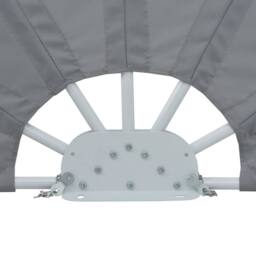 Berkfield Home Durable Collapsible Terrace Side Awning Grey 160 cm - thumbnail 8