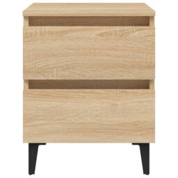 Berkfield Home Bed Cabinet Sonoma Oak 40x35x50 cm Engineered Wood in Light Tan - Size: 40 x 35 x 50 cm - thumbnail 3