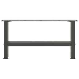Berkfield Home Coffee Table Legs Anthracite 2 pcs 70x(30-31) cm Steel in Black - thumbnail 5