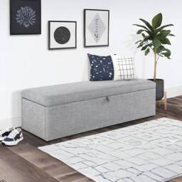 Cheshire Premium Ventura Blanket Box in Light Grey - thumbnail 2