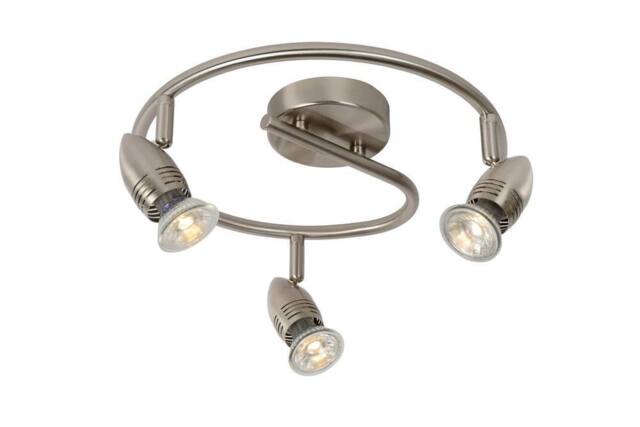 Lucide 'CARO' Non Dimmable Stylish Tiltable Indoor LED Ceiling Spotlight GU10 in Grey - image 1