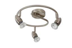 Lucide 'CARO' Non Dimmable Stylish Tiltable Indoor LED Ceiling Spotlight GU10 in Grey - thumbnail 2