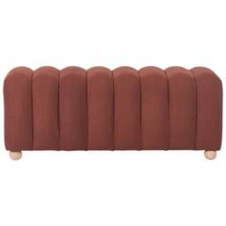 Wyld and Coco Boucle Bed Bench Golden Brown with Wooden Legs - thumbnail 5