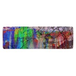 Benjamin Tate Design Big Ben & Trees Painted Runner Rug in Natural - Size: 67 cm x 230 cm - thumbnail 1