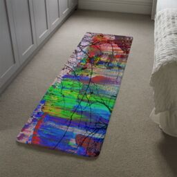 Benjamin Tate Design Big Ben & Trees Painted Runner Rug in Natural - Size: 67 cm x 230 cm - thumbnail 4