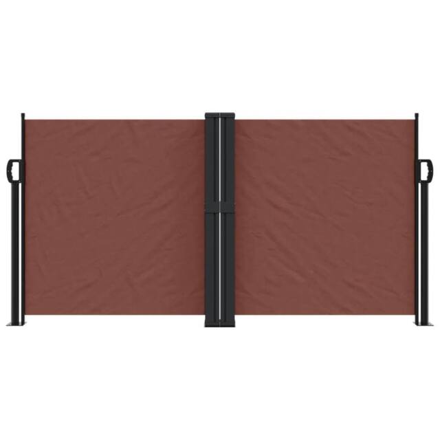 Berkfield Home Retractable Side Awning Brown 120x600 cm - image 1