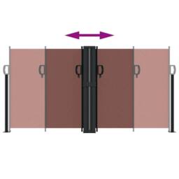 Berkfield Home Retractable Side Awning Brown 120x600 cm - thumbnail 5