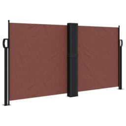 Berkfield Home Retractable Side Awning Brown 120x600 cm - thumbnail 3