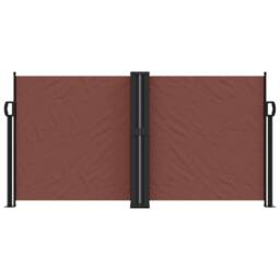 Berkfield Home Retractable Side Awning Brown 120x600 cm - thumbnail 1