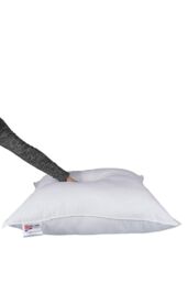Homescapes Duck Feather & Down Euro Continental Square Pillow Pair - 80cm x 80cm in White - Size: 80 cm x 80 cm - thumbnail 3