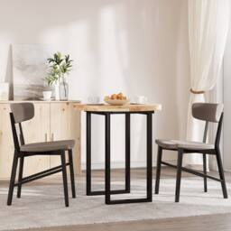Berkfield Home Table Top Round √ò70x4 cm Solid Wood Acacia in Brown - Size: 70x4 cm - thumbnail 1
