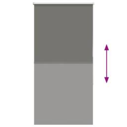 Berkfield Home Roller Blind Blackout Grey 85x175 cm Fabric Width 80.7 cm Polyester - thumbnail 5