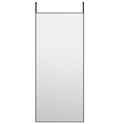 Berkfield Home Door Mirror Black 40x100 cm Glass & Aluminium
