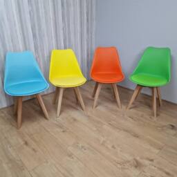 KOSY KOALA Table Set with 4 Mix color Dining Chairs Kitchen Dining Room Furniture in Beige - Size: 120 cm x 70 cm - thumbnail 8
