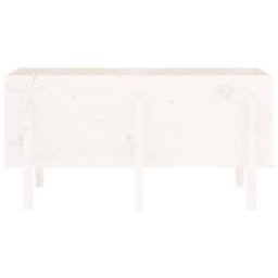 Berkfield Home Garden Raised Bed White 121x50x57 cm Solid Wood Pine - Size: 121 x 50 x 57 cm - thumbnail 5