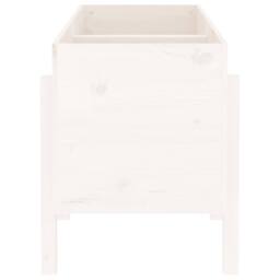 Berkfield Home Garden Raised Bed White 121x50x57 cm Solid Wood Pine - Size: 121 x 50 x 57 cm - thumbnail 4