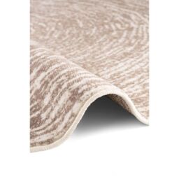 THE RUGS Gloria Round Rug - Cavallo Abstract Short Pile Polypropylene 9 mm in Beige - Size: 160 cm diameter - thumbnail 3