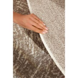 THE RUGS Gloria Round Rug - Cavallo Abstract Short Pile Polypropylene 9 mm in Beige - Size: 160 cm diameter - thumbnail 4