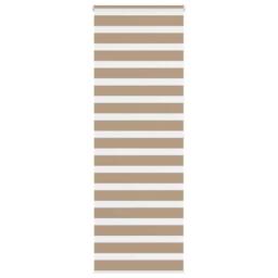 Berkfield Home Zebra Blind Sand Brown 70x200 cm Fabric Width 65.9 cm Polyester - thumbnail 2