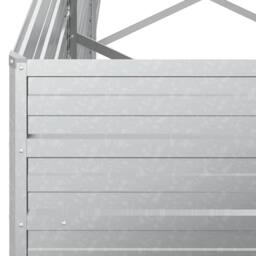 Berkfield Home Garden Raised Bed 320x40x77 cm Galvanized Steel Silver - Size: 320 x 40 x 77 cm - thumbnail 6