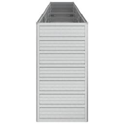 Berkfield Home Garden Raised Bed 320x40x77 cm Galvanized Steel Silver - Size: 320 x 40 x 77 cm - thumbnail 5