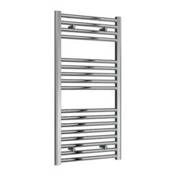 Bathroom Kingdom Diva Chrome Straight Heated Towel Rail 1000x500 in Silver