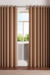 Ted Baker 'Palm Geo' Cotton Lined Curtains in Copper - Size: 228 cm width x 137 cm drop