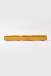 Homescapes Cotton 2 Seater Booster Cushion in Mustard - thumbnail 5