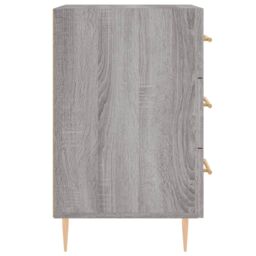 Berkfield Home Bedside Cabinet Grey Sonoma 40x40x66 cm Engineered Wood - Size: 40 x 40 x 66 cm - thumbnail 6