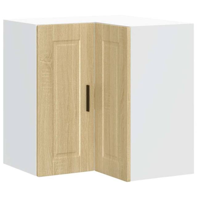"Berkfield Home Kitchen Wall Corner Cabinet ""Porto"" Sonoma Oak Engineered Wood in Light Tan" - image 1
