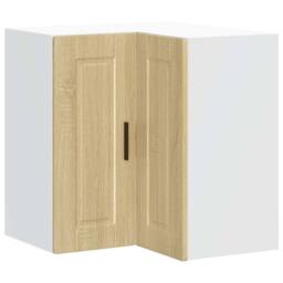"Berkfield Home Kitchen Wall Corner Cabinet ""Porto"" Sonoma Oak Engineered Wood in Light Tan"