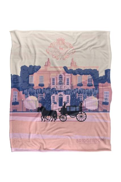 Netflix Bridgerton Modern Minimal House Soft Throw Blanket 152 X 127 Cm - image 1