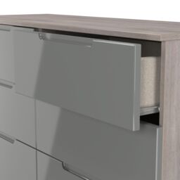 Ready Assembled 2 U Lucca 6 Drawer Wide Chest (Ready Assembled) in Grey - thumbnail 6