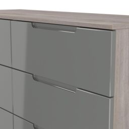 Ready Assembled 2 U Lucca 6 Drawer Wide Chest (Ready Assembled) in Grey - thumbnail 5