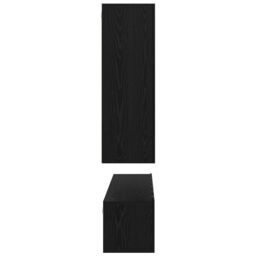 Berkfield Home TV Cabinet with Shelf 5 pcs Black oak Medium 30.5 x 30 x 90 cm - thumbnail 9