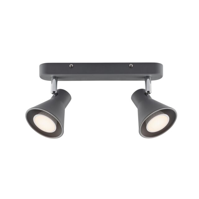 Nordlux Modern Indoor Spot Light Grey Metal GU10 Adjustable Head - Mains Powered, IP20 - image 1