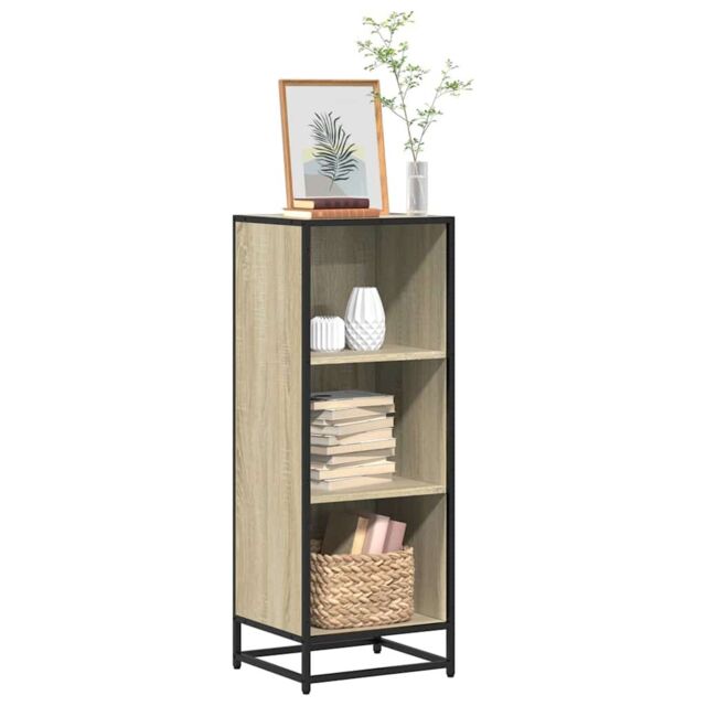 Berkfield Home Book Cabinet Sonoma Oak 40x35x107.5 cm Engineered Wood in Brown - image 1
