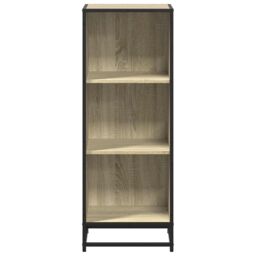 Berkfield Home Book Cabinet Sonoma Oak 40x35x107.5 cm Engineered Wood in Brown - thumbnail 4