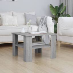 Berkfield Home Coffee Table Grey Sonoma 60x60x42 cm Engineered Wood - Size: 60 x 60 x 42 cm - thumbnail 1
