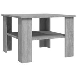 Berkfield Home Coffee Table Grey Sonoma 60x60x42 cm Engineered Wood - Size: 60 x 60 x 42 cm - thumbnail 2
